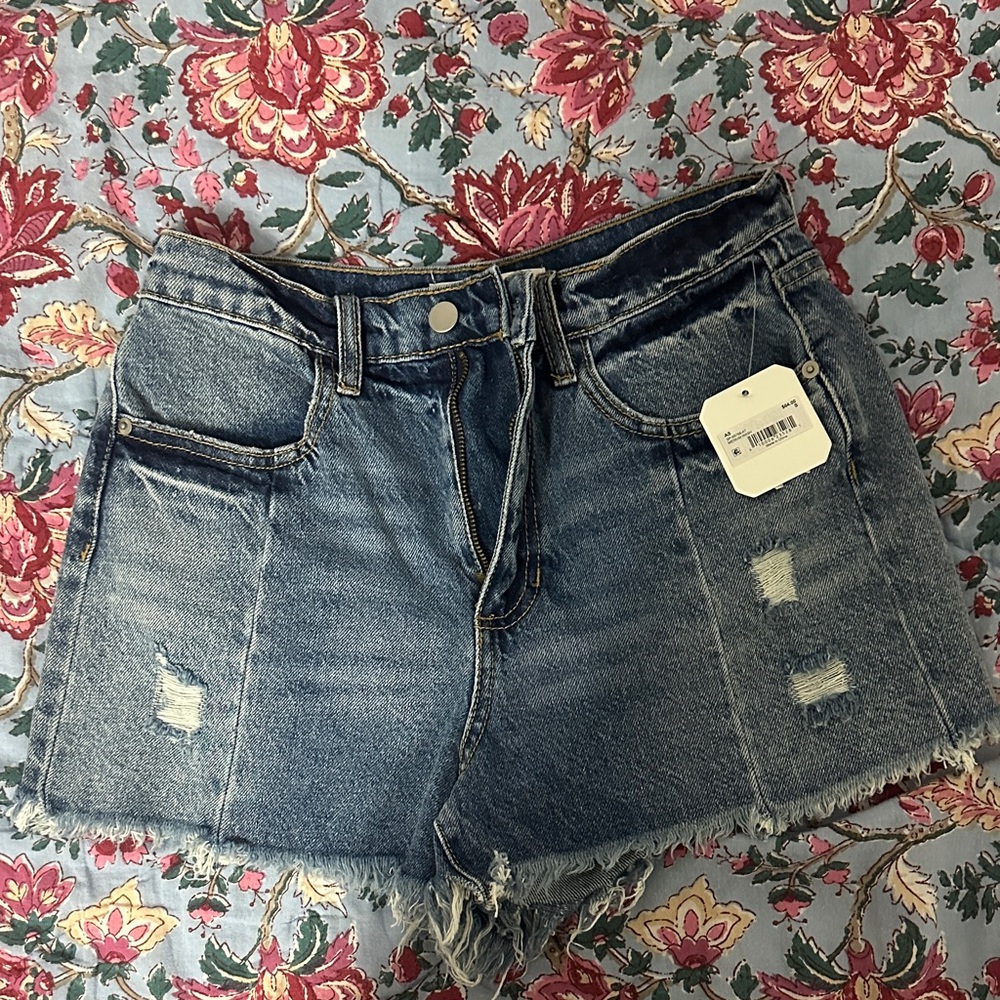 Denim Distressed Women Shorts